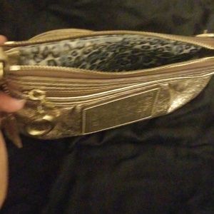 Coach Bags - COACH POPPY Gold leather large wristlet Coach Bags - COACH POPPY Gold leather large wristlet